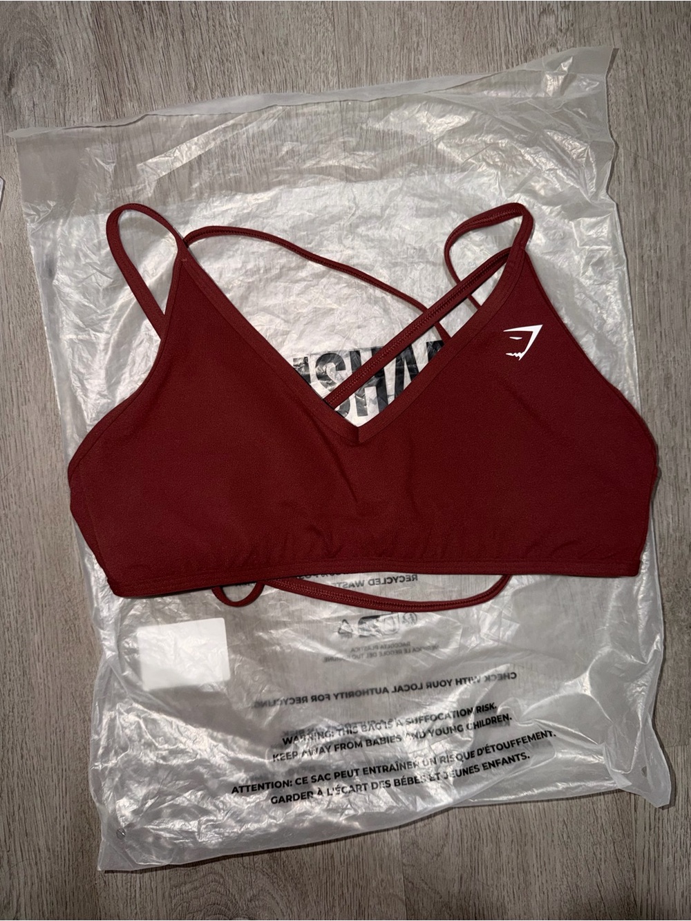 NWT Gymshark Back Gains Sports Bra